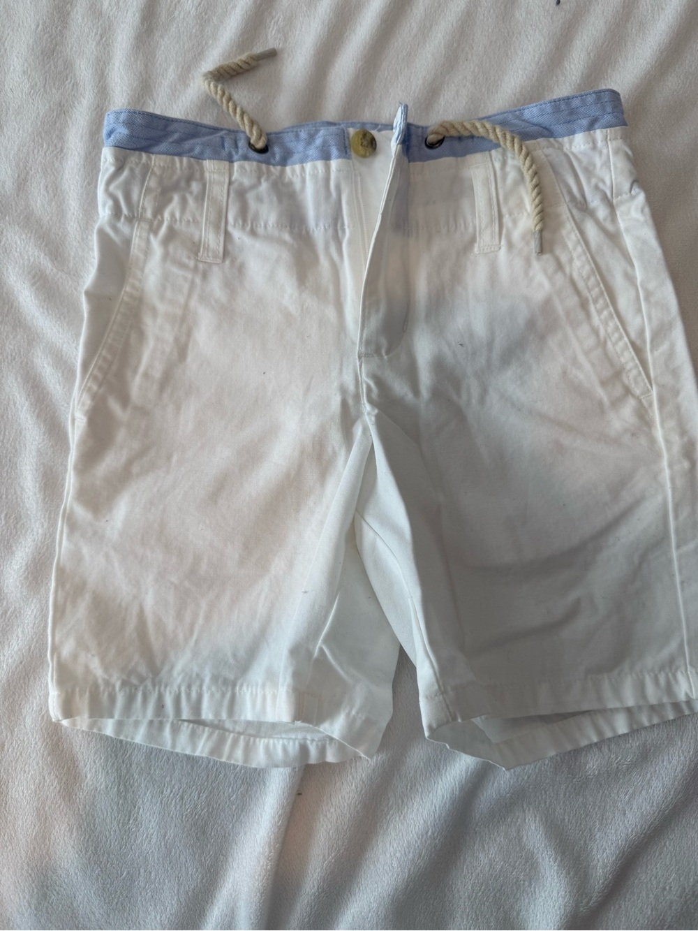 Janie and Jack Boys White Shorts